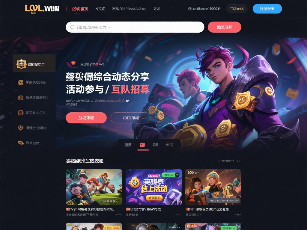LOL官网首页的社区功能不仅仅是一个简单